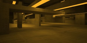 empty parking garage